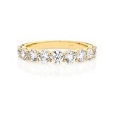 Claw Set Yellow Gold Wedding Ring