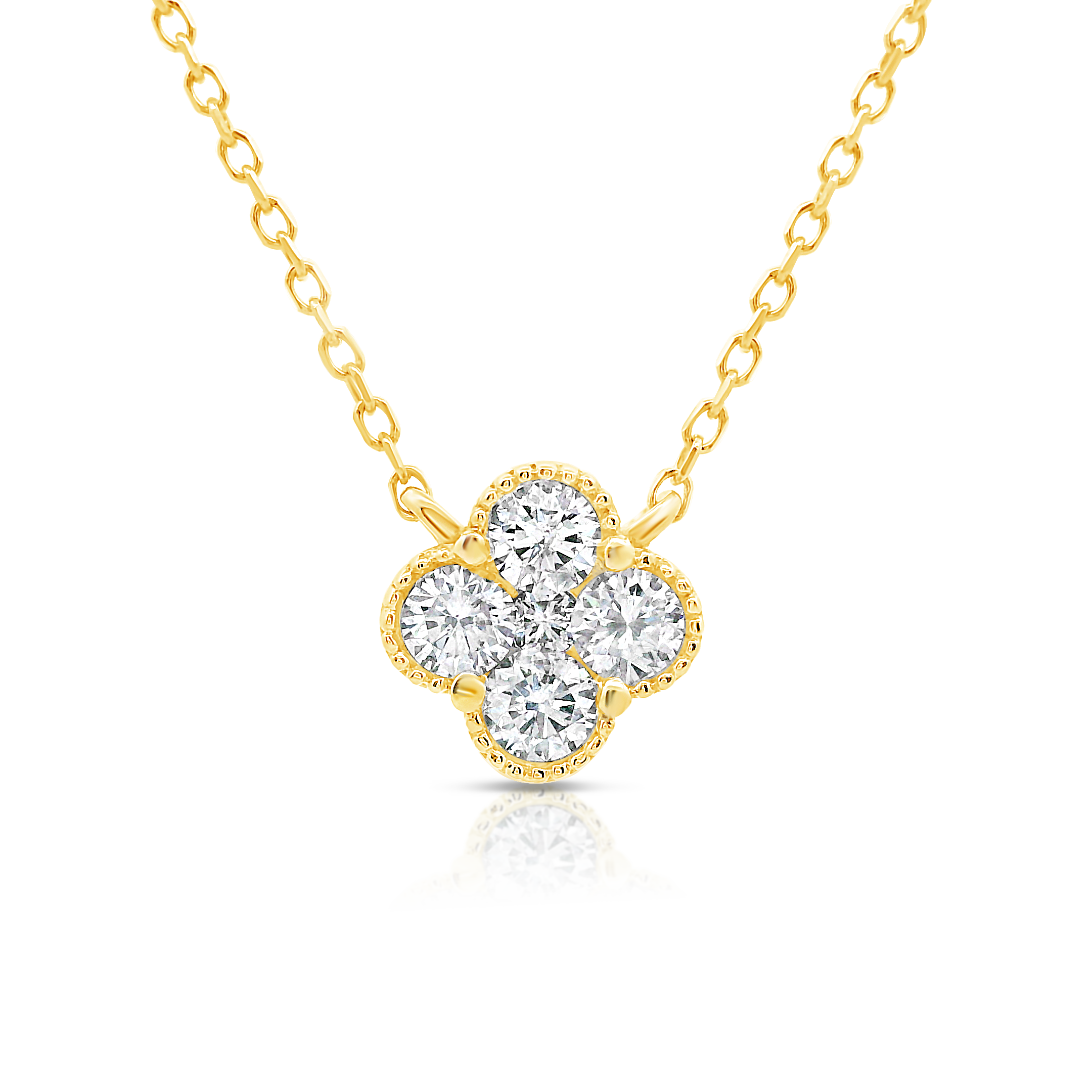 Gold Clover Diamond Pendant – York Jewellers AU
