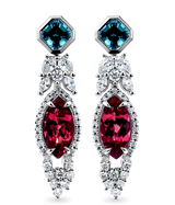 Award Winning-Tourmaline & Diamond Custom Made Earrings
