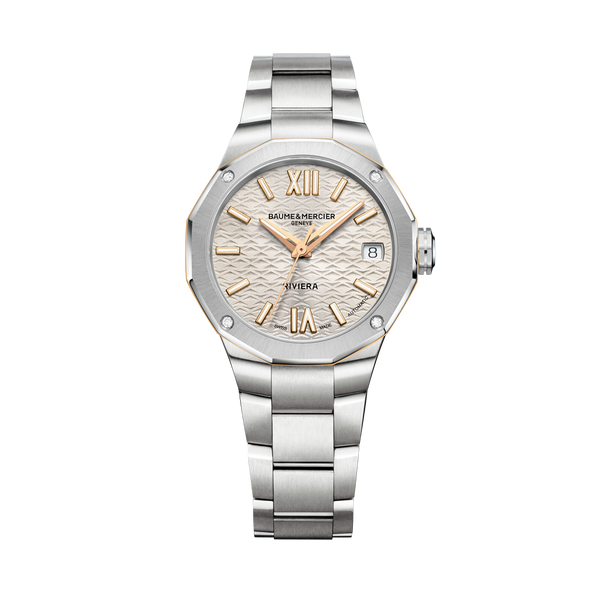 Baume & Mercier Riviera Automatic Watch Date Display - 33mm