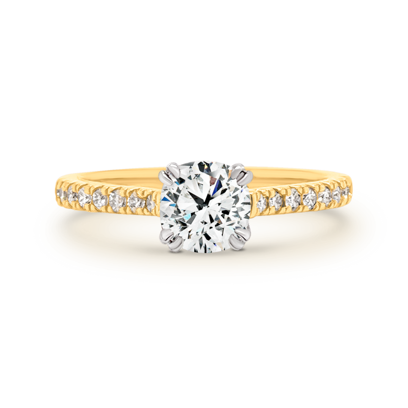 Passion8 Cushion Cut Diamond Engagement Ring