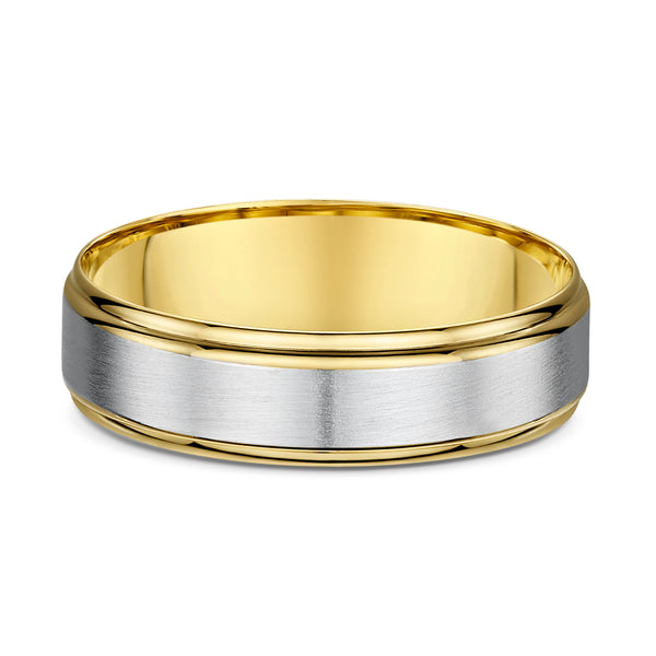 Yellow & White Gold - Men's Wedding Ring