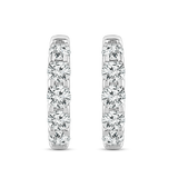 Lab Grown Diamond Huggie Earrings TDW=1.50ct