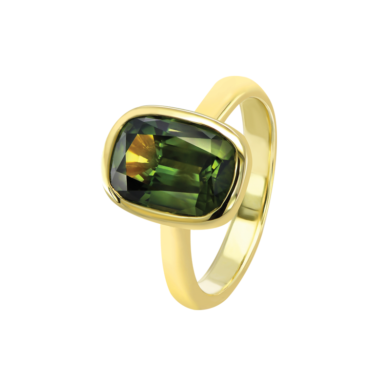 'Rooney' Australian Green Sapphire Ring