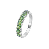 'Joan' Australian Teal Sapphire & Diamond Ring