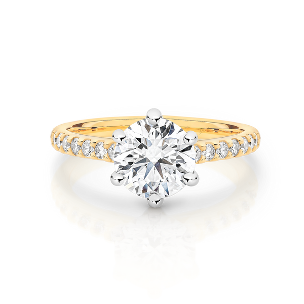 Lab Grown Engagement Ring TDW=2.46ct