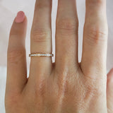 Grain Set Rose Gold Diamond Wedding Ring