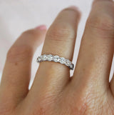 Claw Set White Gold Wedding Ring