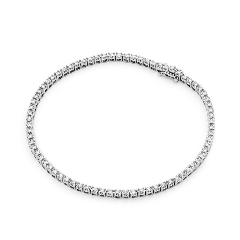 Mined Diamond 2.00ct Tennis Bracelet