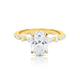 Odette Oval Diamond Engagement Ring