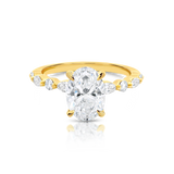 'Odette' Oval Diamond Engagement Ring