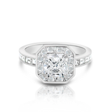 Mixed Cut Diamond Engagement Ring