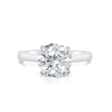 Lily - White Gold Round Brilliant Cut Four-Claw Set Solitaire Diamond Engagement Ring