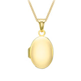 Yellow Gold Oval Locket