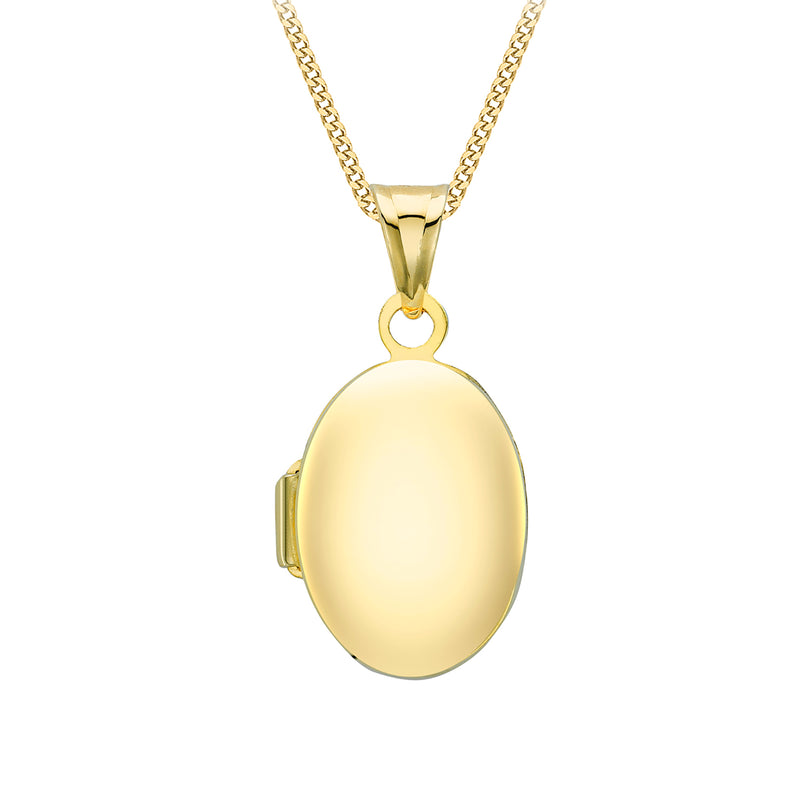 Yellow Gold Oval Locket