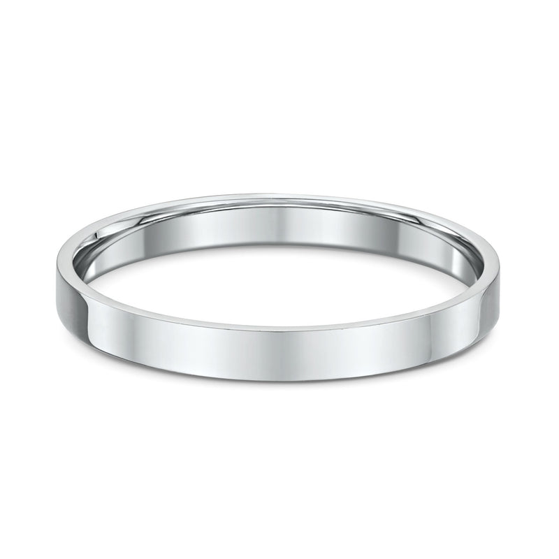 Classic 2.5mm – White Men’s Wedding Ring