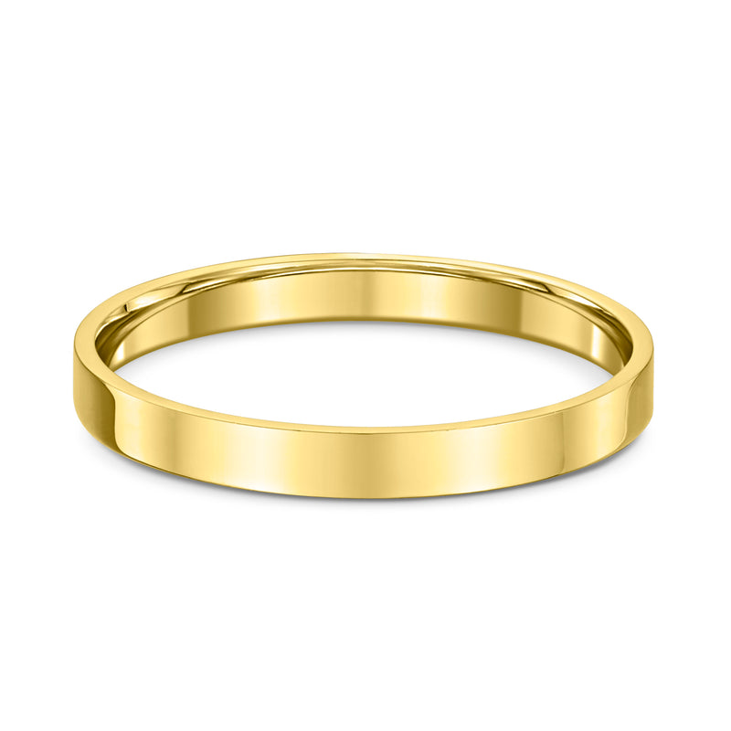 Classic 2.5mm – Yellow Men’s Wedding Ring