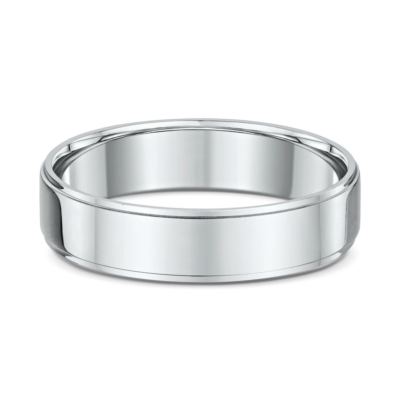 Classic 5mm – White Men’s Wedding Ring