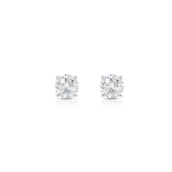 White Gold Diamond Stud Earrings