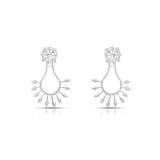 "Return to India" 18ct White Gold 1920's Inspired Diamond Earrings