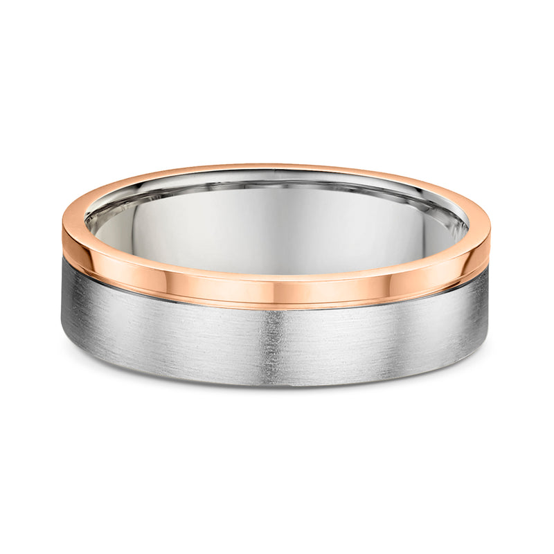 Rose & White Gold – Men’s Wedding Ring