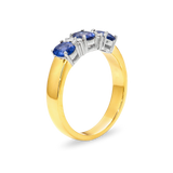 Ceylon Sapphire & Diamond Anniversary Ring