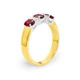 Ruby & Diamond Anniversary Ring