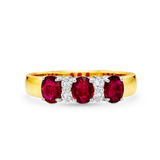 Ruby & Diamond Anniversary Ring