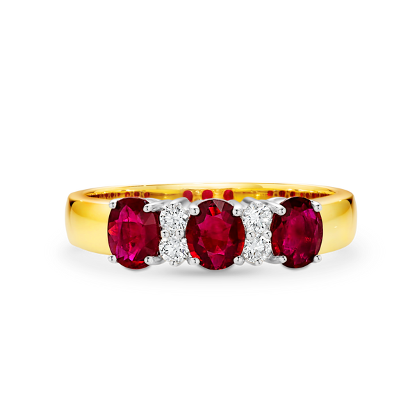 Ruby & Diamond Anniversary Ring