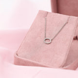 18ct White Gold Oval Pendant with Brilliant Cut Diamonds