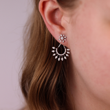 "Return to India" 18ct White Gold 1920's Inspired Diamond Earrings
