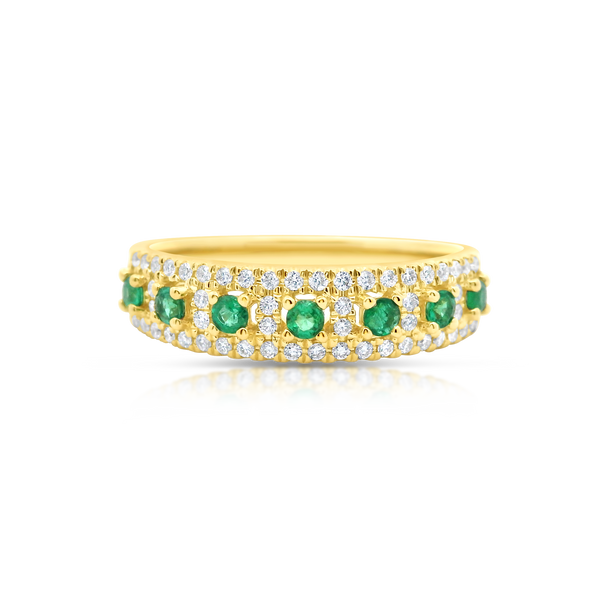 Emerald And Diamond Ring