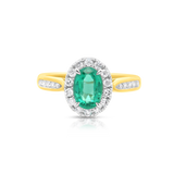 Emerald and Diamond ring