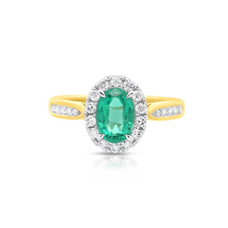 Emerald and Diamond ring