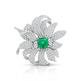 Trilogy Transformer Emerald and Diamond Ring