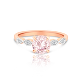 Morganite and Diamond Ring