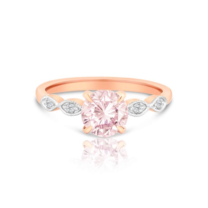 Morganite and Diamond Ring