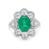 Emerald and Diamond Ring