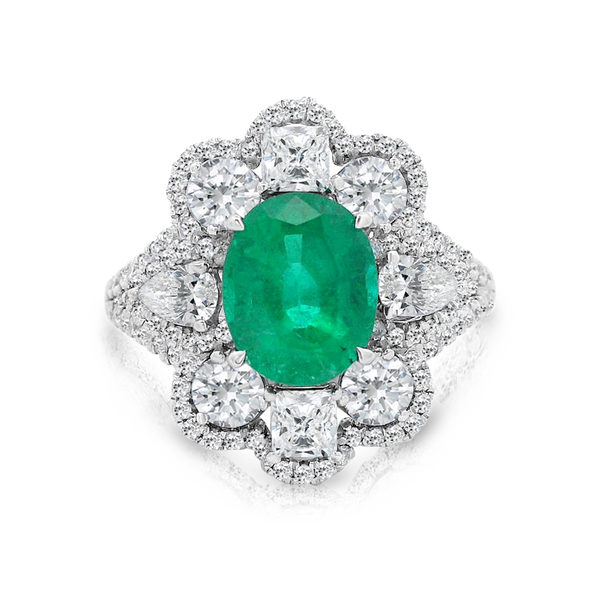 Emerald and Diamond Ring