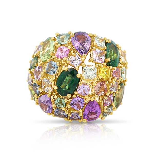 Multi Colour Sapphire Dress Ring