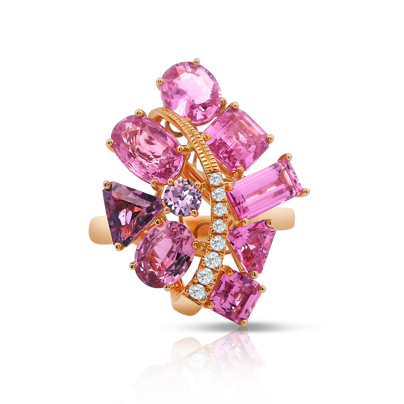 Multi Sapphire and Diamond Dress Ring