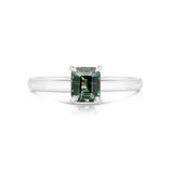 18ct White Gold Solitaire Ring with Madagascar Sapphire