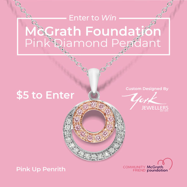 Pink Diamond Pendant Digital Raffle Ticket