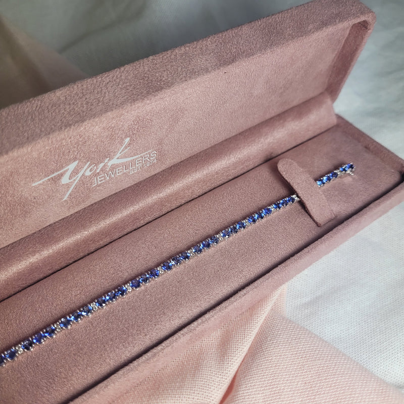 Sapphire & Diamond Tennis Bracelet