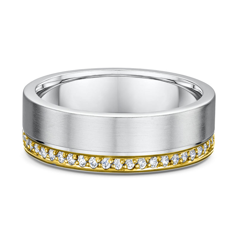 Yellow & White Gold – Men’s Diamond Ring