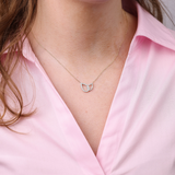 Joined Pear Shape Diamond Pendant