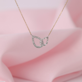 Joined Pear Shape Diamond Pendant