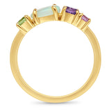 Opal, Amethyst. Peridot and Pink Sapphire Ring