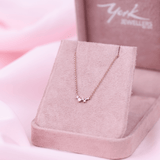 18ct Rose Gold Cluster Pendant with Brilliant Cut Diamonds