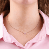 18ct Rose Gold Cluster Pendant with Brilliant Cut Diamonds